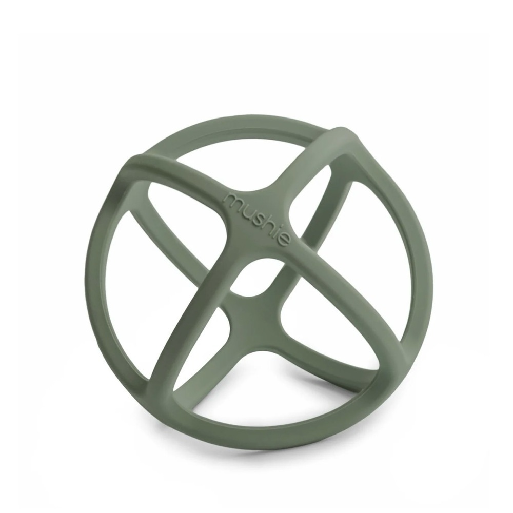 Mushie Green Silicone Teething Sphere